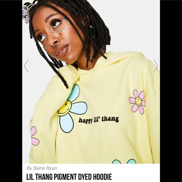 By Samii Ryan Lil Thang Pigment Dyed Hoodie - Picture 2 of 11